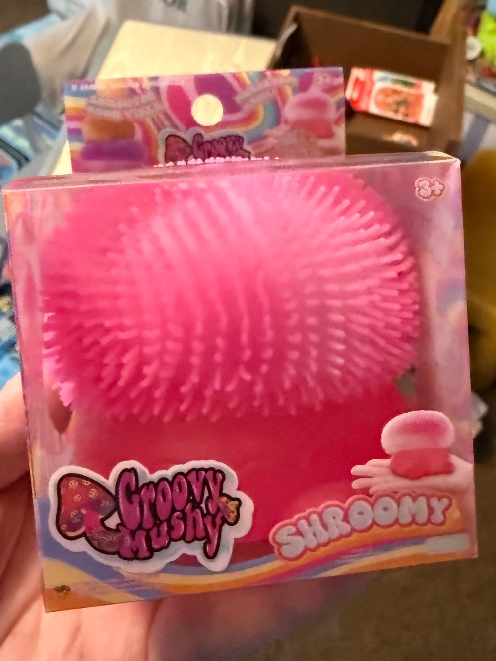 Shroomy Pink Squishy- Fuzzy top and sugar squish! CUTE!!